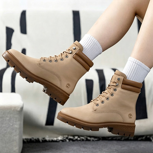 Timberland添柏岚马丁靴女新款户外登山靴女款户外踢不烂高帮鞋