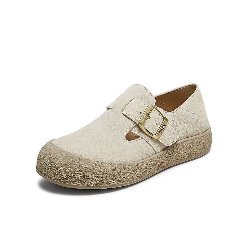 TATA他她2025年秋时尚百搭勃肯鞋