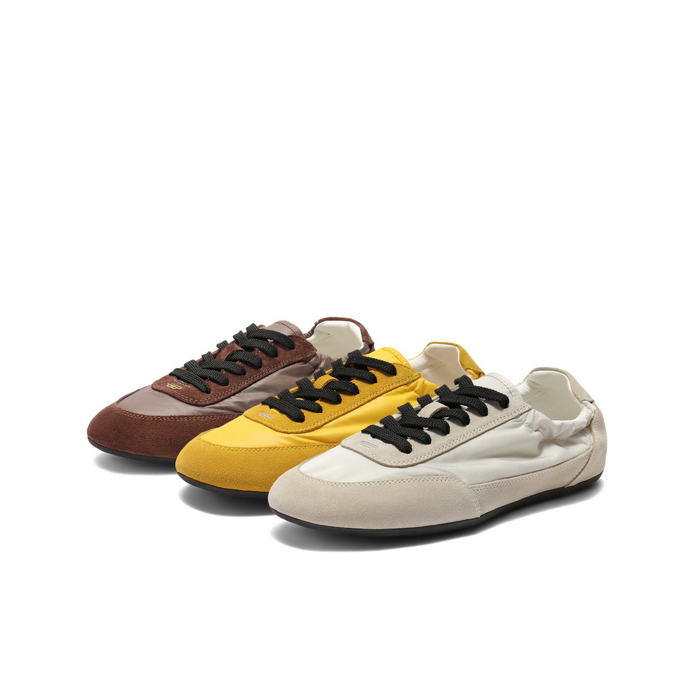 百丽女鞋子透气复古德训鞋2025秋季新款薄底运动休闲鞋D9C1DCM5