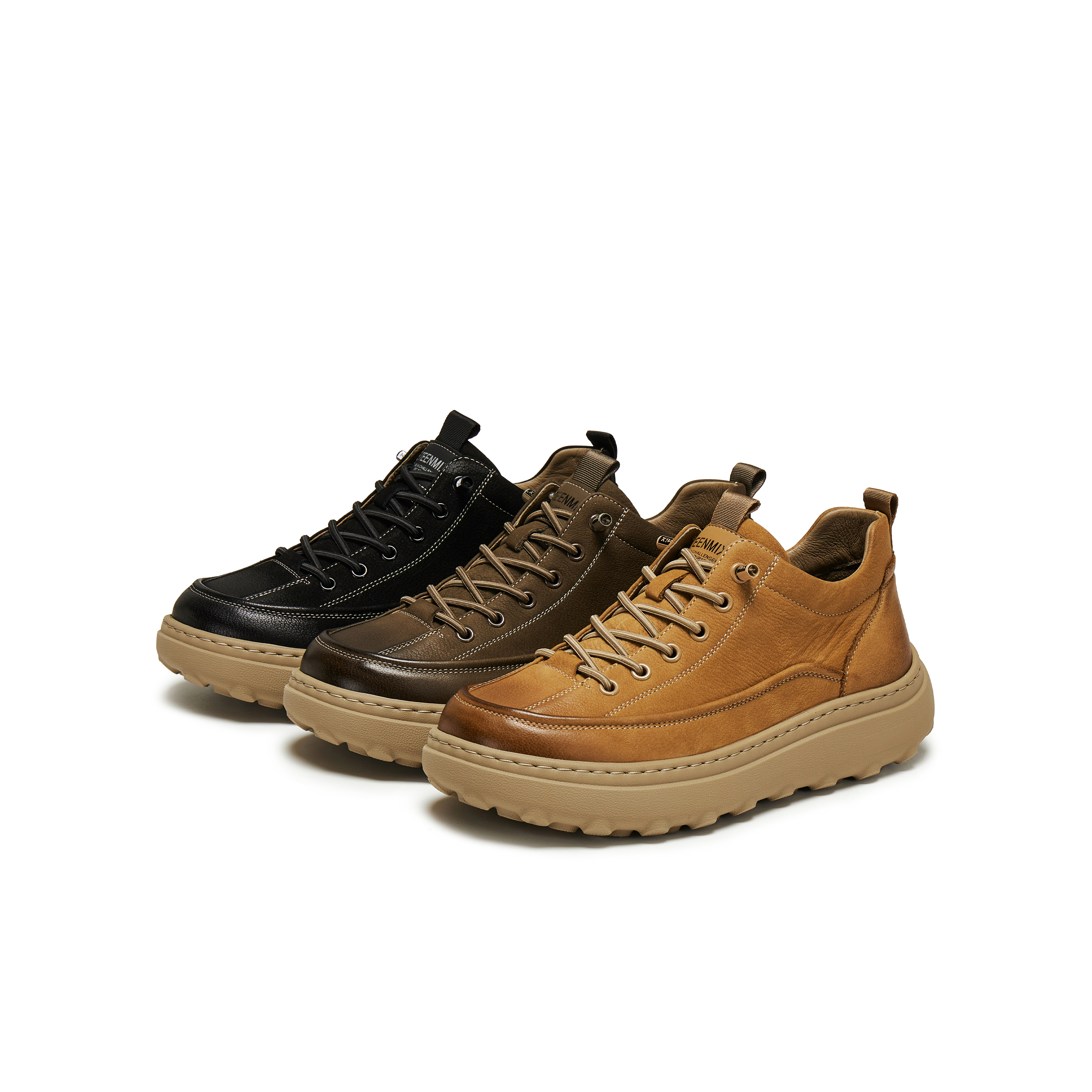 天美意2025冬新款户外工装鞋