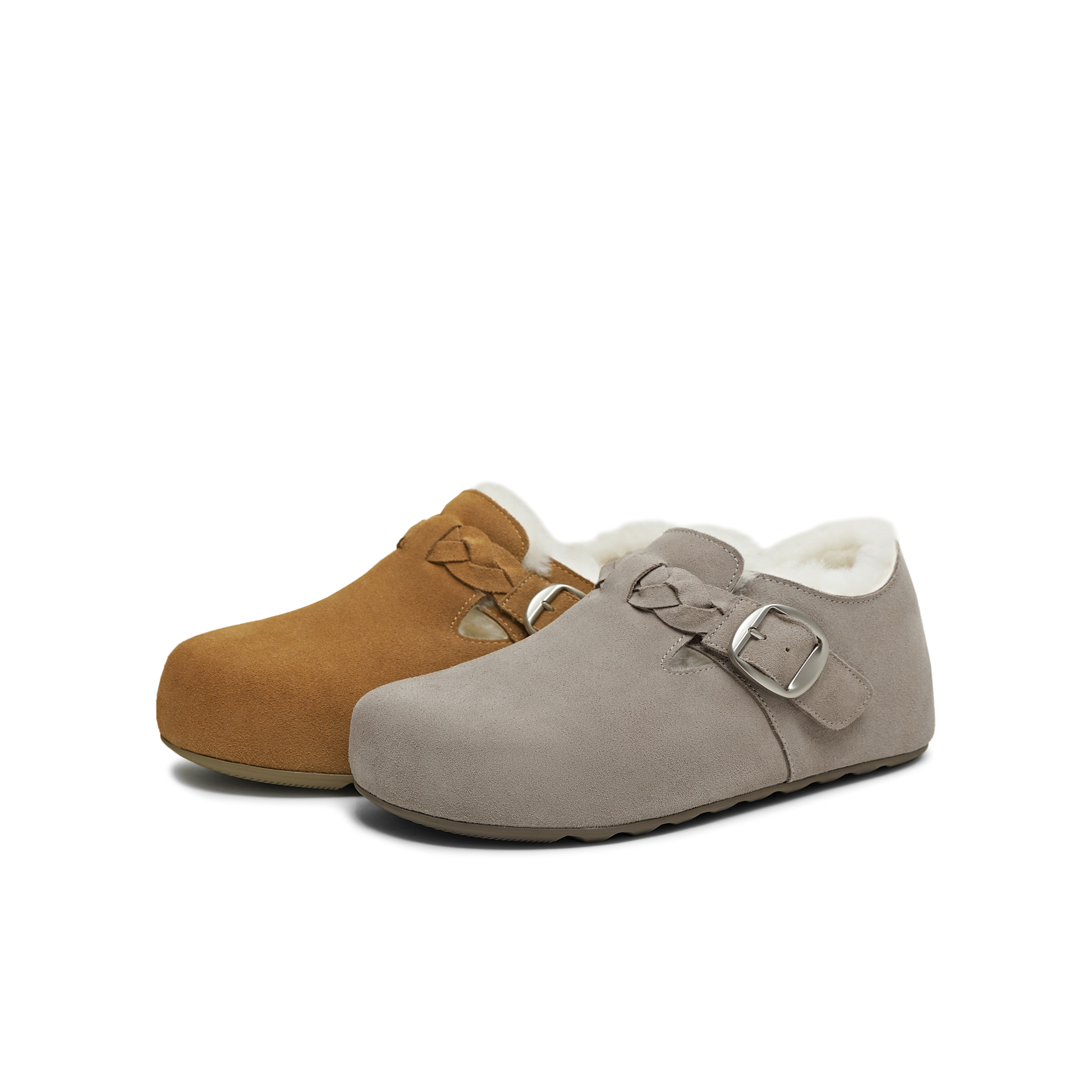 天美意厚底复古勃肯鞋女