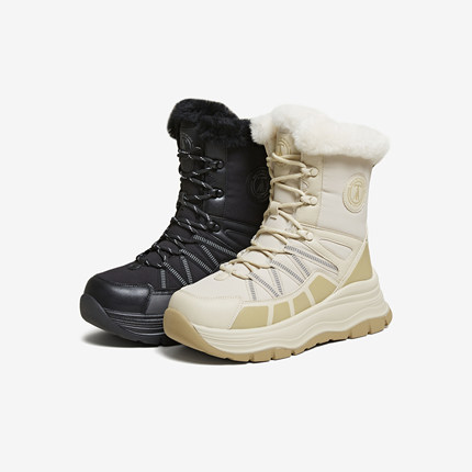 TATA他她雪地靴冬季鞋2025毛毛防滑靴子厚底加绒保暖棉鞋CHX02DZ5