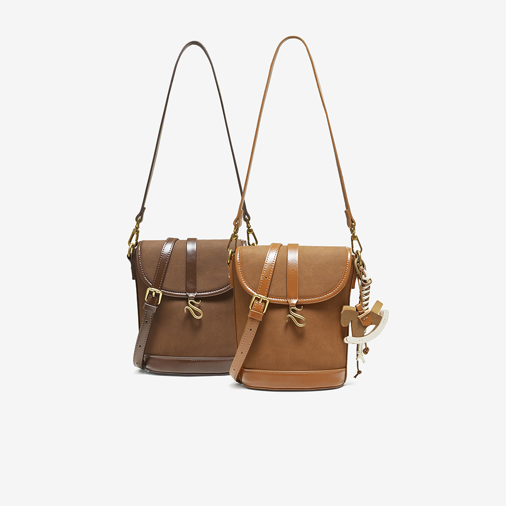 百思图2025冬新款miu系水桶包