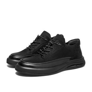 厚底休闲运动鞋 板鞋 男2024冬季 商场同款 加绒8MV01DM4 新款 百丽男鞋