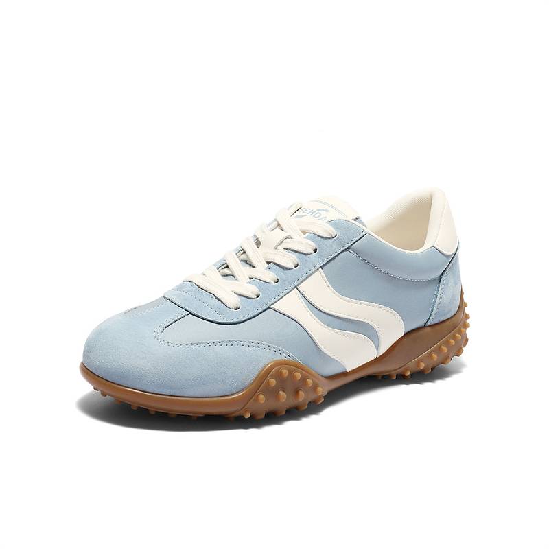 森达蓝色德训鞋2025秋商场同款