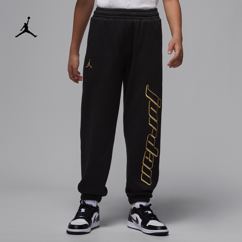 耐克乔丹大童柔软加绒长裤冬季新款男女童运动裤JORDAN IO6211