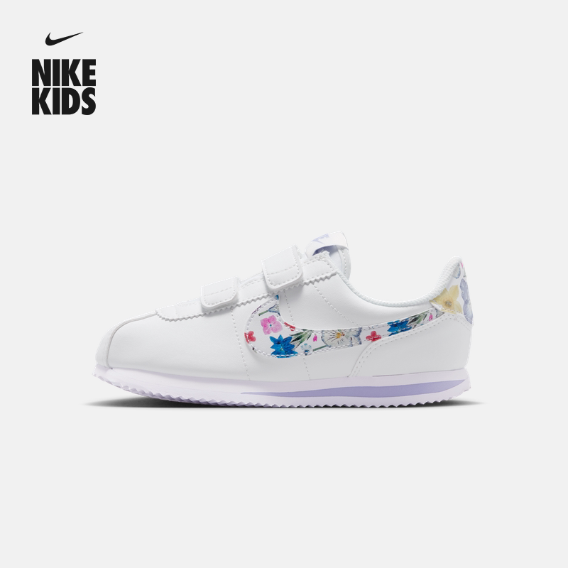 耐克幼童运动鞋魔术贴春季新款男女童低帮复古NIKE CORTEZ IO9257