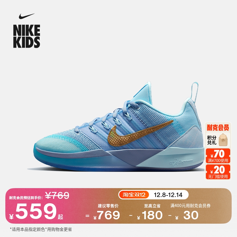 Nike耐克萨布丽娜大童实战篮球鞋