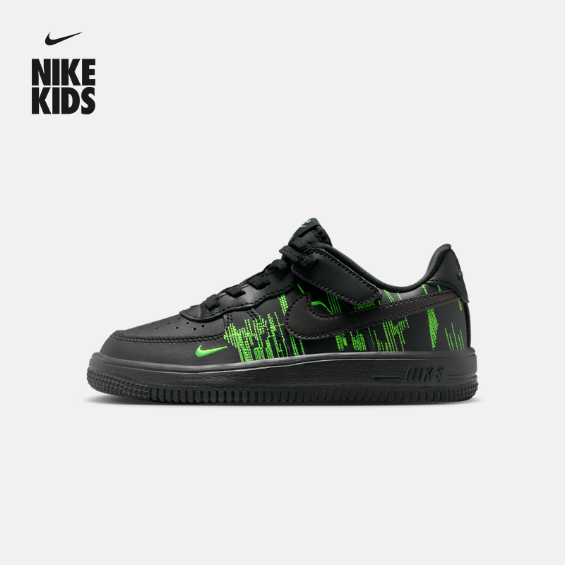 耐克幼童平底运动鞋魔术贴冬季新款男女童低帮板鞋NIKE II0765