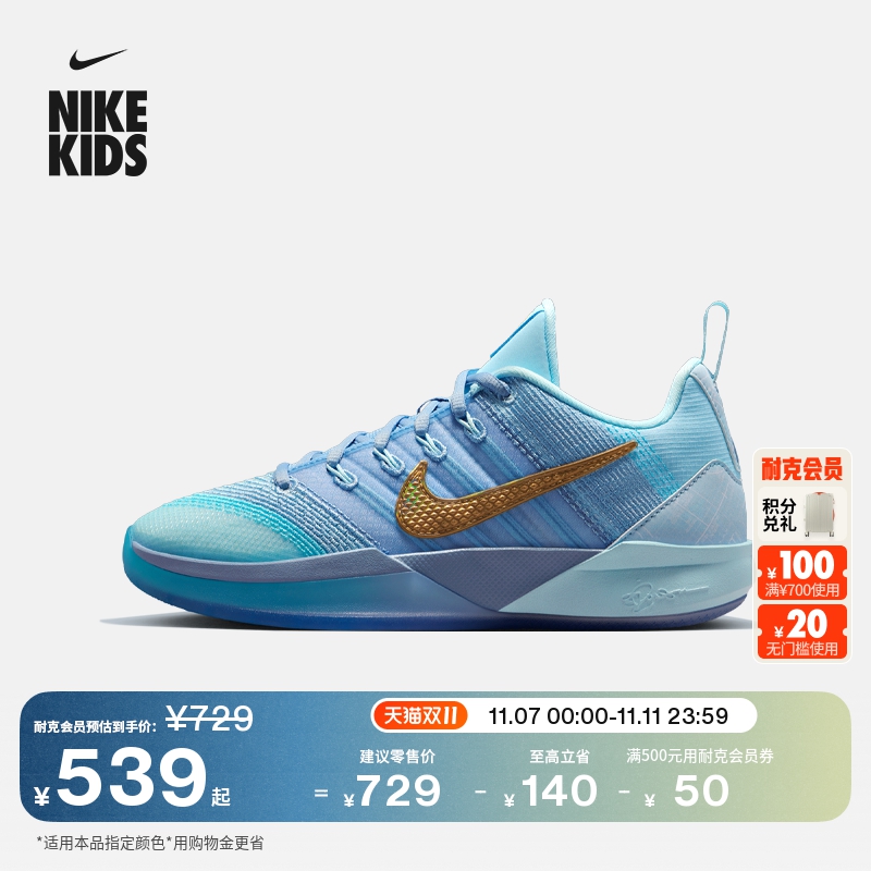 Nike耐克萨布丽娜大童实战篮球鞋