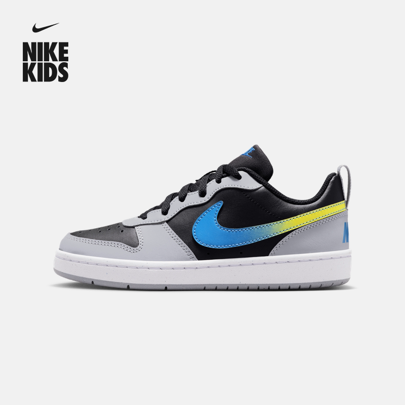 耐克酷菠萝大童平底运动鞋春季新款男女童板鞋NIKE COURT IQ2729