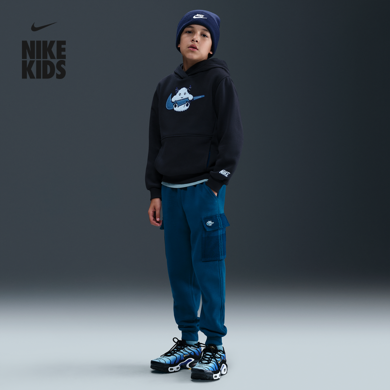 耐克大童加绒工装长裤冬新款男女童针织NIKE CLUB FLEECE IM8896