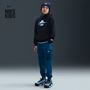 耐克大童加绒工装长裤冬新款男女童针织NIKE CLUB FLEECE IM8896