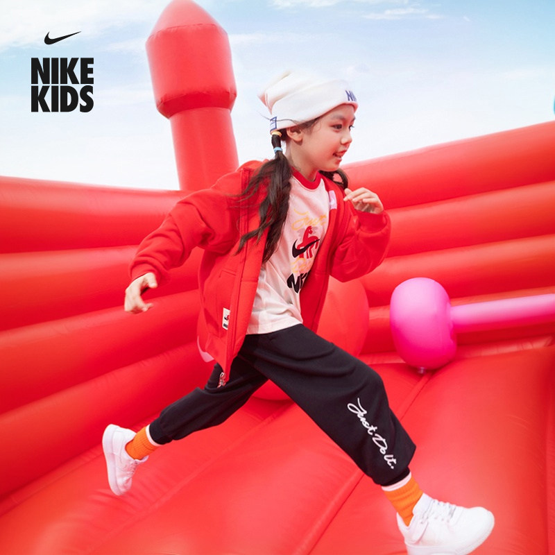 耐克马年限定脱缰系列新年幼童红色连帽衫男女童NIKE CLUB IV4754
