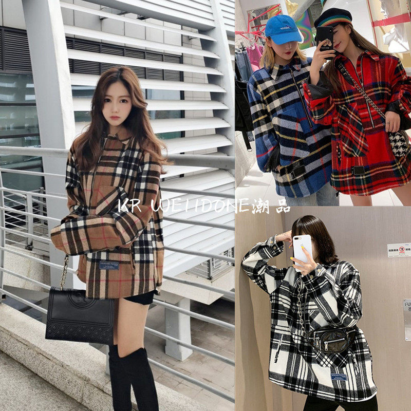 【独家】KR WE11DONE20FW秋冬格子条纹古力娜扎同款羊毛呢子外套在类目 女装/女士精品, 衬衫中 - 来自Buy2taobao.com提供专业的淘宝代购服务