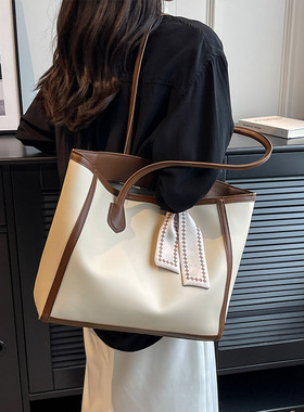 大容量包包女式2025新款时尚百搭单肩包高级高级感通勤女包托特包