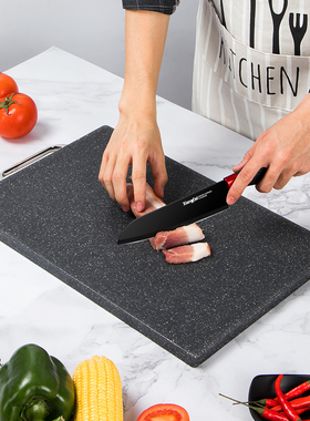 菜板加厚砧板食品级塑料黑色家用厨房切菜板案板套装厨房粘板家用