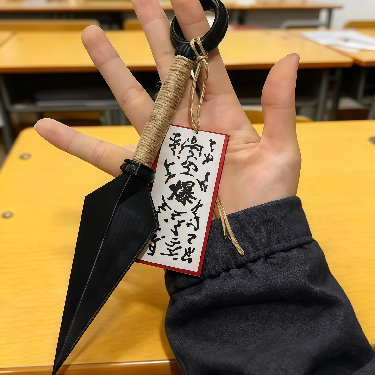 刀笔二合一火影忍者苦无起爆符中性笔动漫周边手里剑小学生写字笔