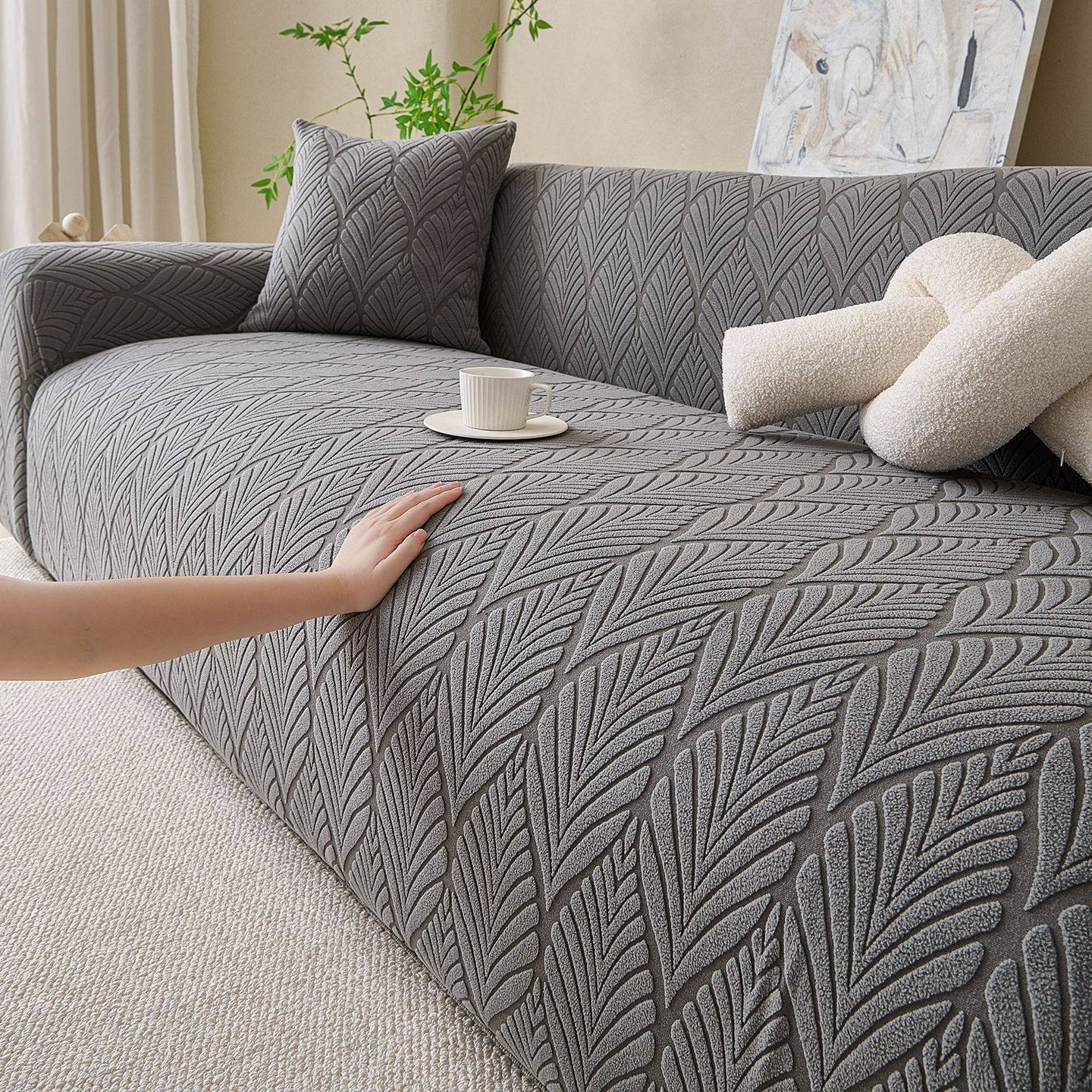 2026新款简约风摇粒绒沙发套弹力全包四季通用防滑盖布垫,居家布艺,沙发套,淘宝优惠券,粉丝福利购,淘宝优惠卷