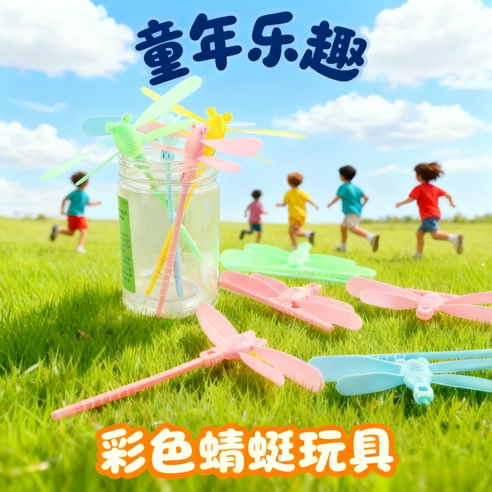 儿童户外活动玩具飞天仙子竹蜻蜓