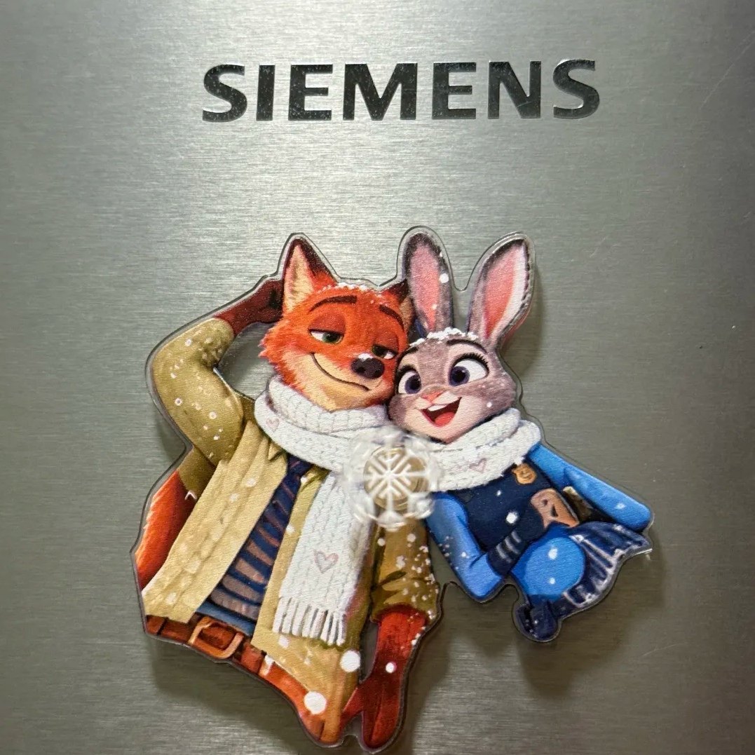 新款瑞幸联名疯狂动物城高颜值冰箱贴尼克朱迪装饰冰箱送朋友礼物,节庆用品/礼品,文化创意冰箱贴,淘宝优惠券,粉丝福利购,淘宝优惠卷