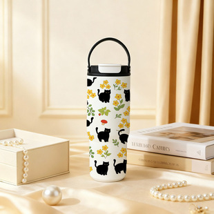 2026新款高颜值女生中古风保温杯316不锈钢学生便携式小众水杯