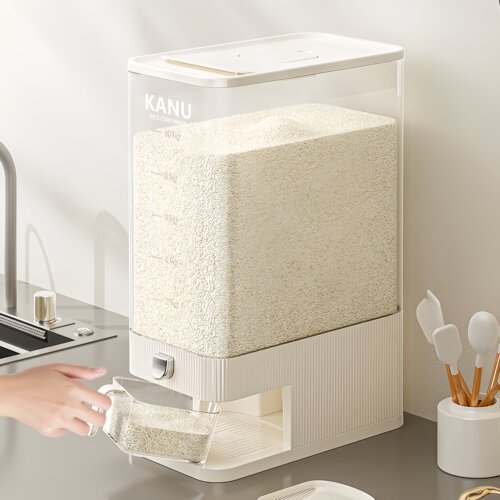 食品级按压米桶防虫防潮密封家用装米箱米缸面粉杂粮储存容器塑料