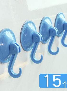 卫生间强力真空吸盘挂钩厨房门口吸壁式玻璃壁挂免打孔承重粘钩