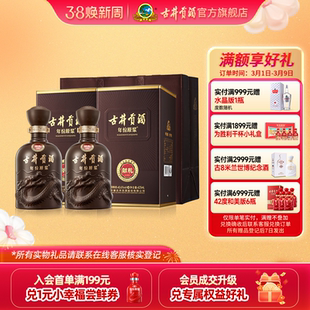 【官方直营】古井贡酒年份原浆献礼版 40.6度425mL*2瓶白酒送礼袋