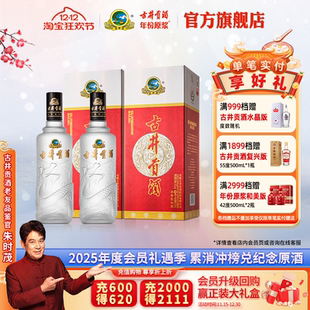 浓香型纯粮酒白酒500mL红款 50度龙韵 古井贡酒 送礼袋 新品