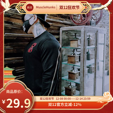 套头健身薄款运动卫衣