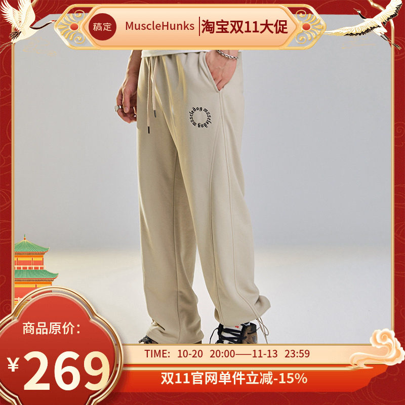 肌肉狗舒适亲肤防风保暖运动卫裤