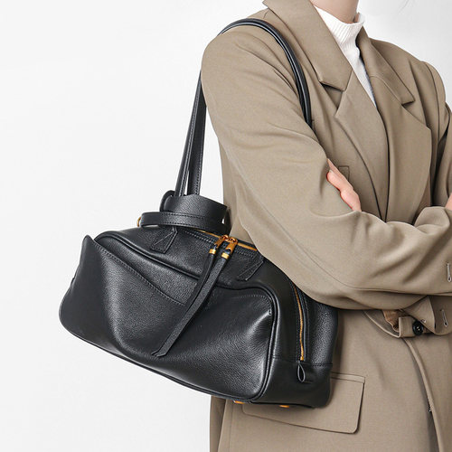 carriebowling头层牛皮保龄球包