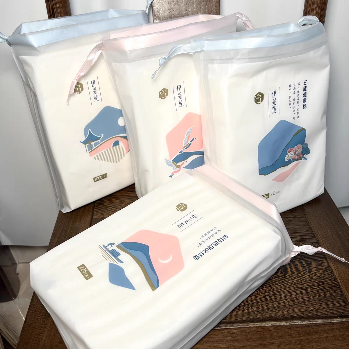 伊采莲包芯无尘式化妆棉