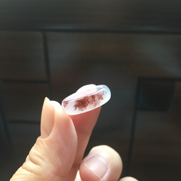 巴西纯天然红水草玛瑙戒指女士指环