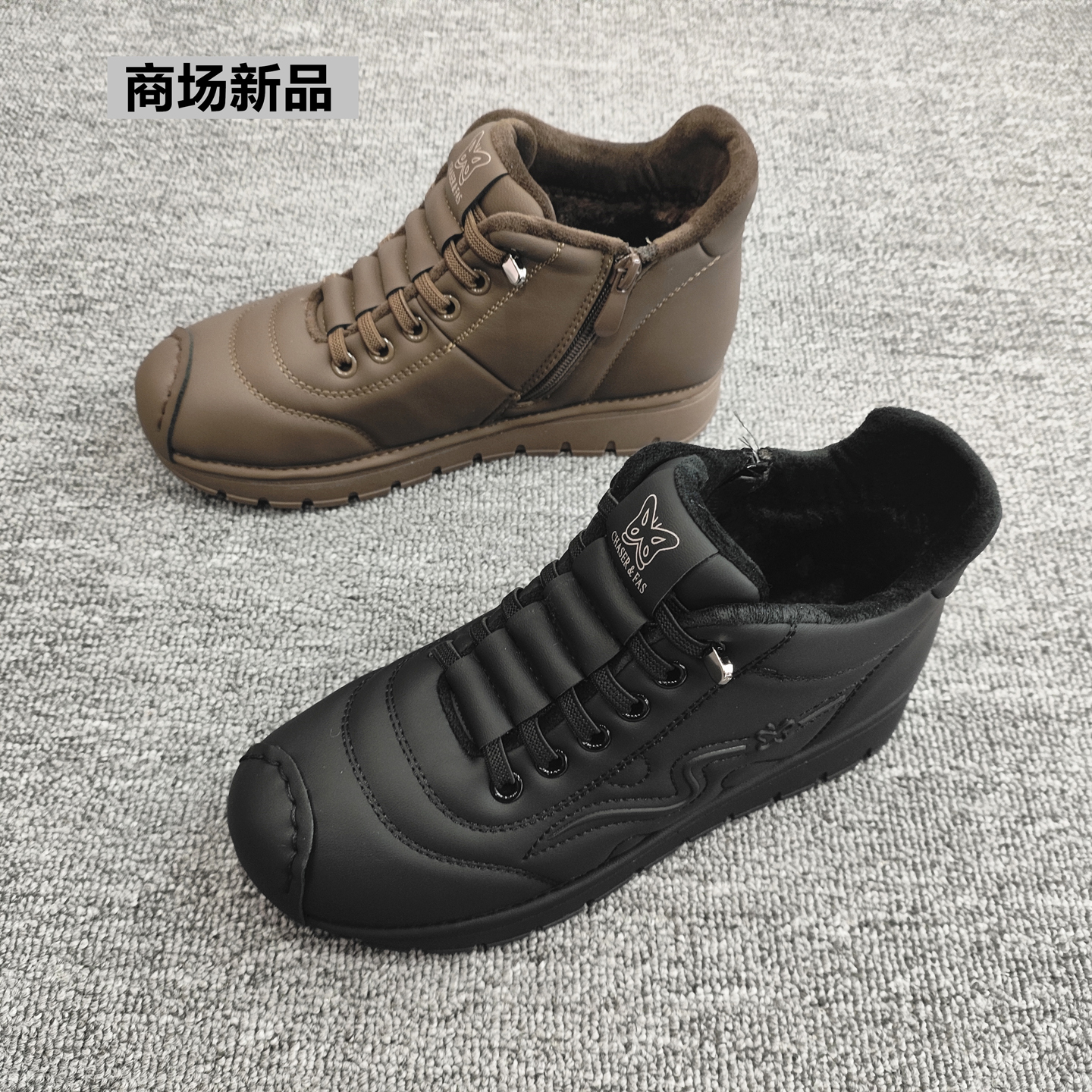 时尚休闲鞋女鞋2025冬季新款加绒