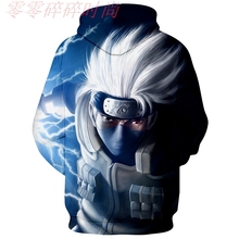 印花连帽长袖 外套 男式 游戏动漫周边卫衣 ebay新款 火影忍者3D数码
