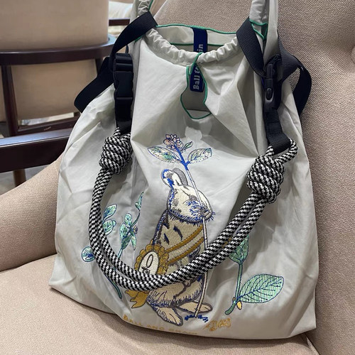 吾身绣品刺绣尼龙布袋