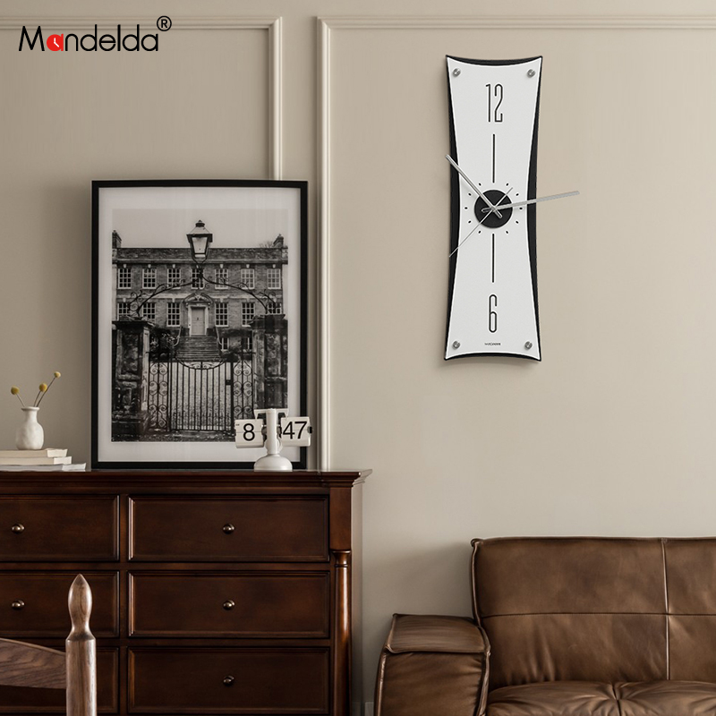 客厅轻奢大气创意钟表挂墙