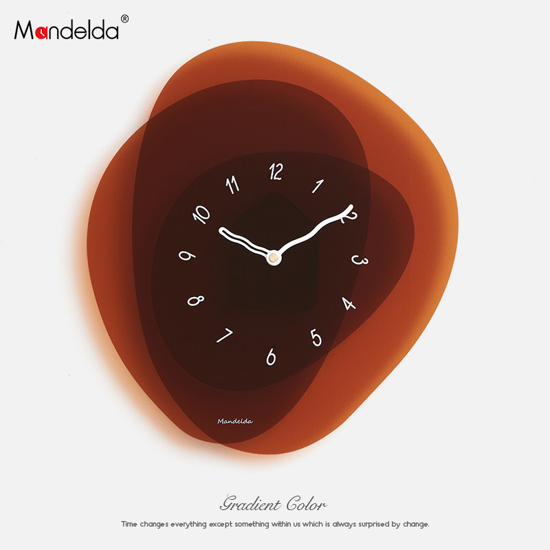 Mandelda韩国品牌北欧轻奢时钟表挂钟客厅个性创意家用装饰艺术