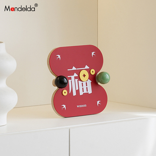 Mandelda福气满满电视柜创意摆件客厅玄关乔迁新年氛围装饰礼品