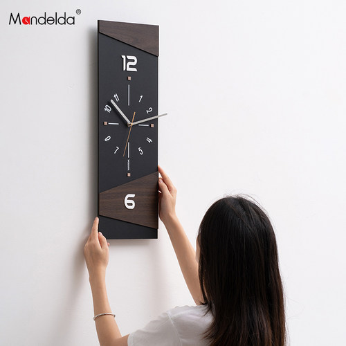 Mandelda中古风创意挂钟装饰墙