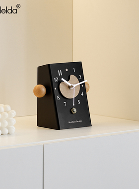 Mandelda入户玄关时钟装桌面摆件客厅电视柜酒柜摆台式座钟装饰品