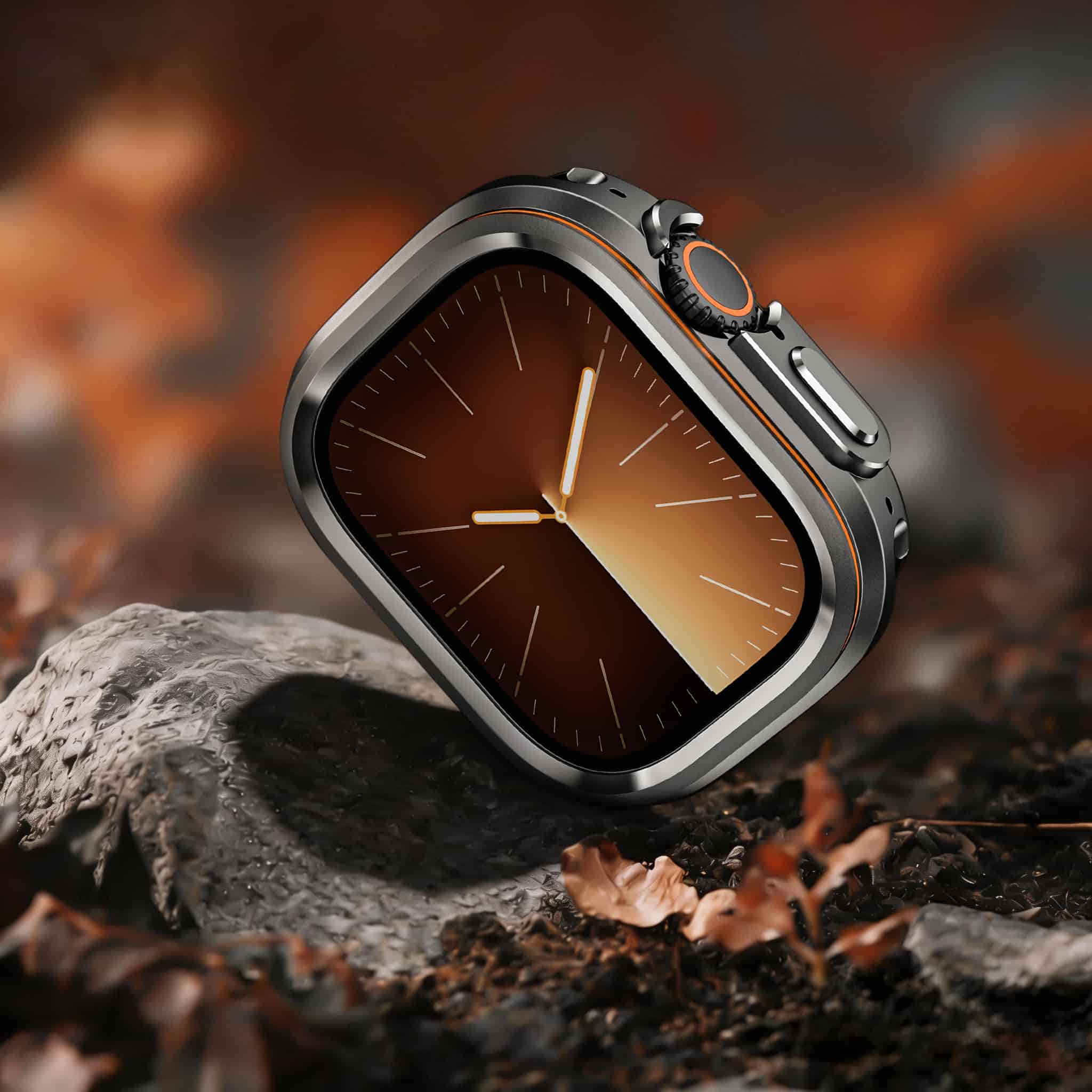 适用苹果watchUltra手表保护壳金属壳苹果Ultra1/2/3锌合金保护壳 - 实物图