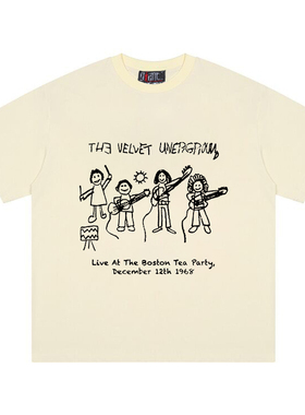 The Velvet Underground260克重磅纯棉！地下丝绒摇滚乐队短袖t恤