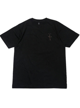 Travis Scott 潮牌高街复古FOG同款印花字母宽松短袖t恤ins潮