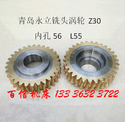 青岛永立龙门铣涡轮配件 龙门栋梁铣床配件TX20龙门铣床蜗轮 30齿