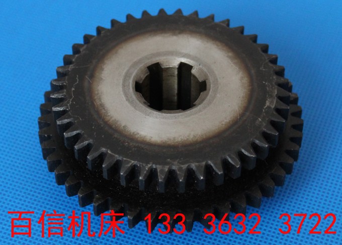 滕州齿轮 ZX6350D,ZX6332,X5036B,X6036B铣床走刀器双联齿轮配件