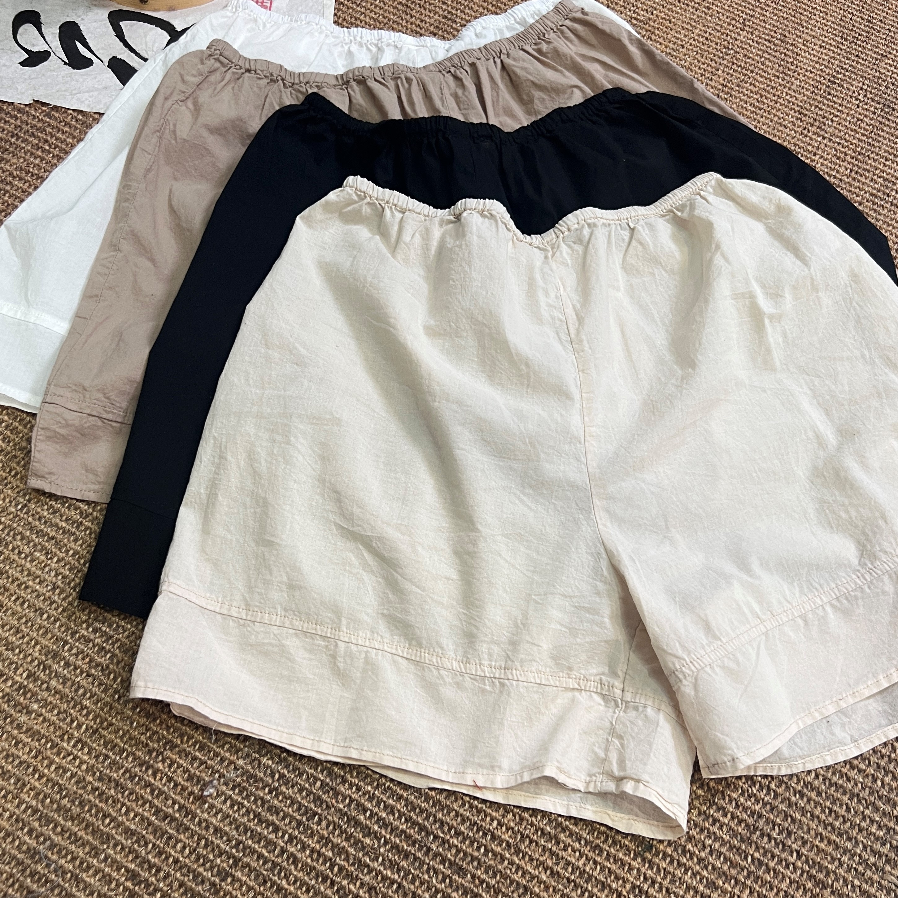 纯色百搭松紧腰显瘦打底裤