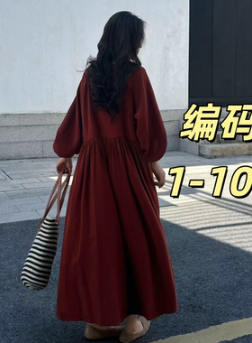 编码【1-100】苎麻亚麻欧若风吊带裙慵懒风文艺宽松仙女裙